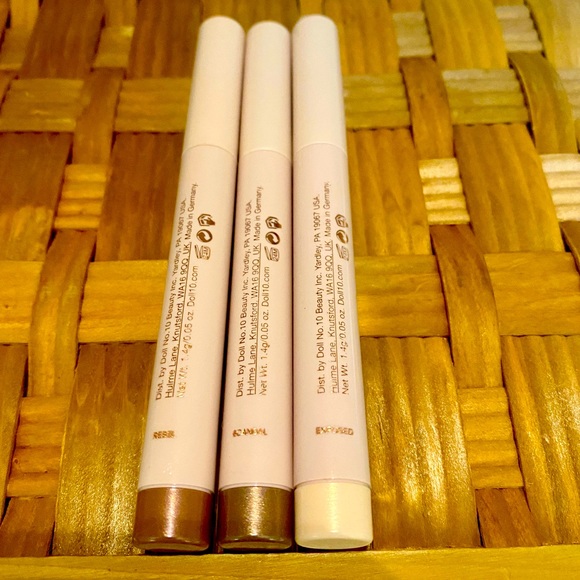 🪆DOLL 10🪆3 EYELINER SHADOWS W/ SHARPENERS ON THE END REBEL, SCANDAL & EXPOSED - Picture 5 of 5